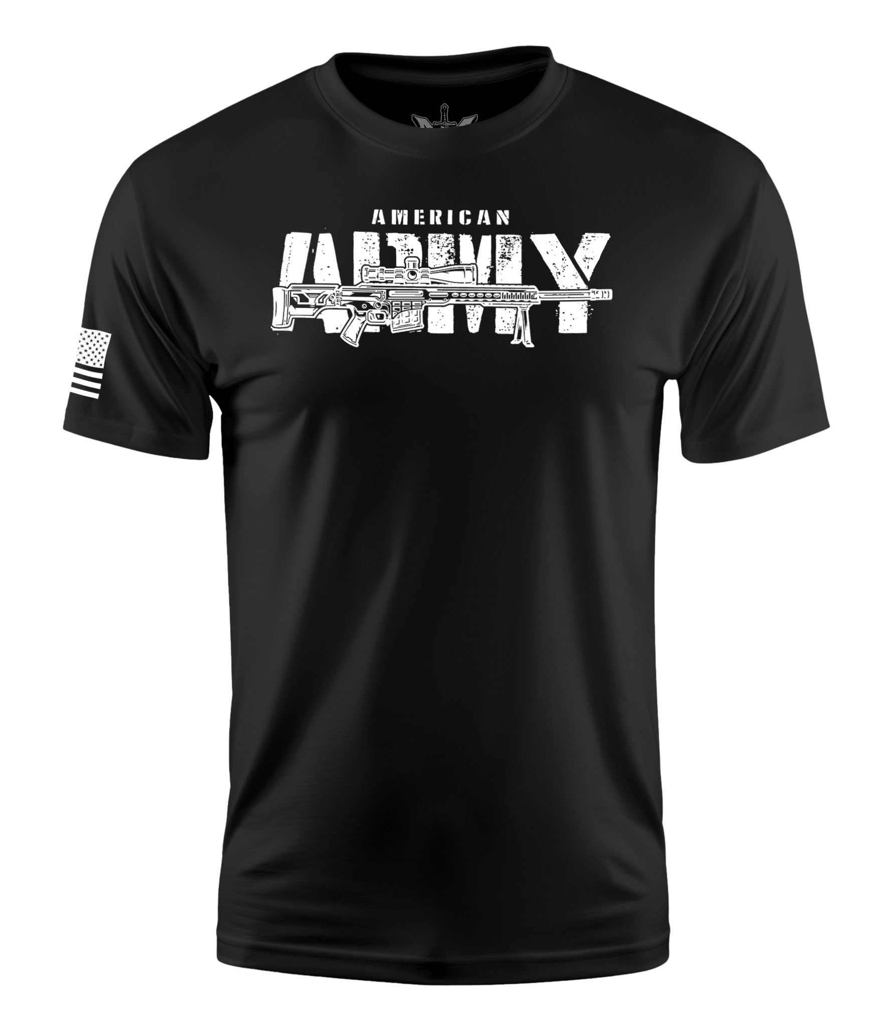 American Army Short Sleeve Shirt Apparel and Accessories Black Cotton