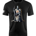 Kneeling Knight 2 Short Sleeve Shirt Apparel and Accessories Black Cotton
