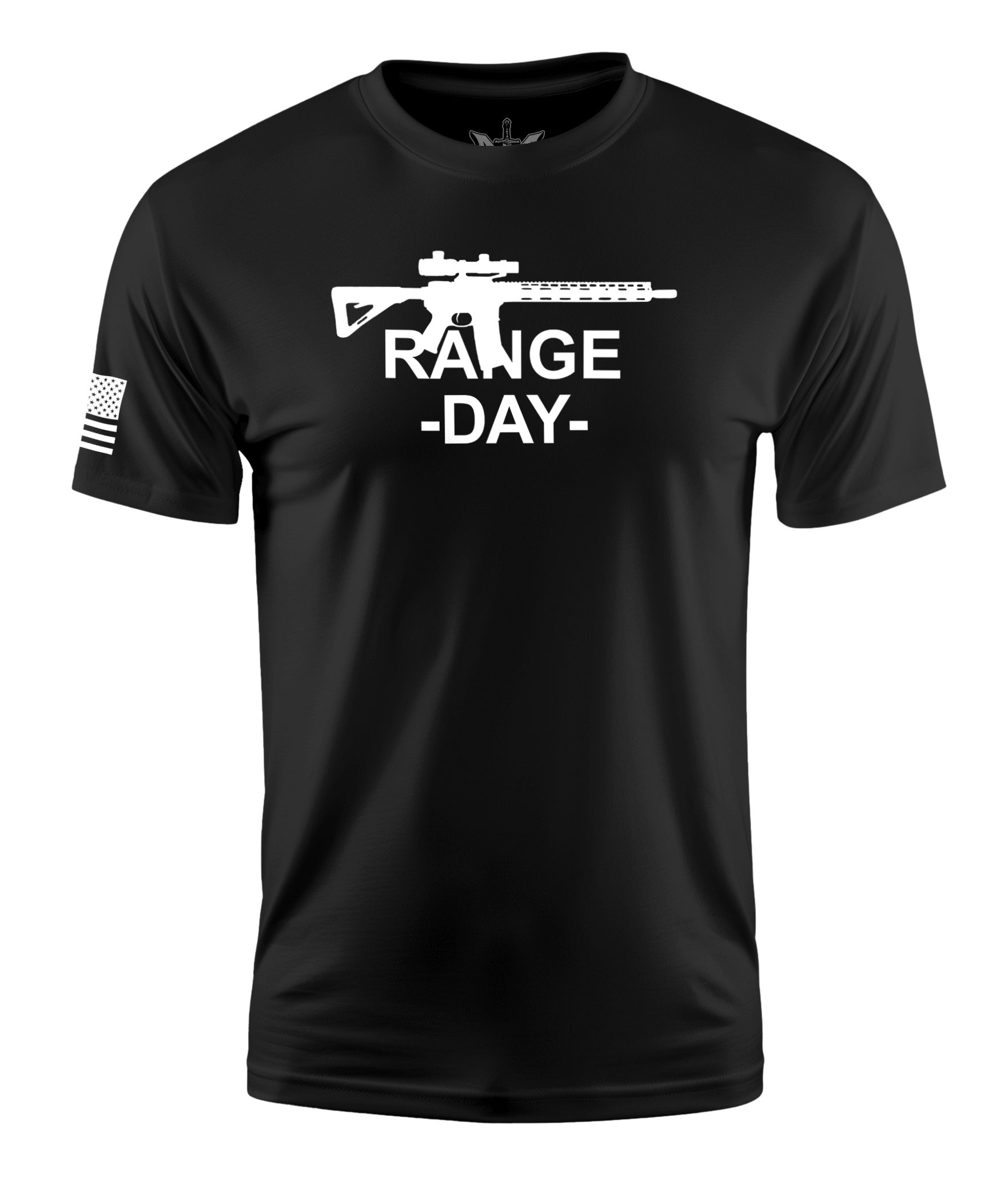 Range Day Short Sleeve Shirt Apparel and Accessories Black Cotton